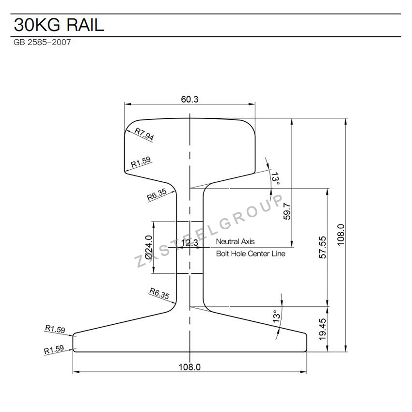 Steel Rail For Sale, US, BS, JIS, GB, ISCOR, UIC Standard