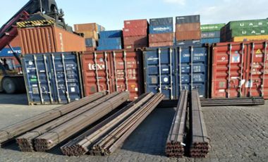 The group sent a batch of 12kg light rails to Egypt