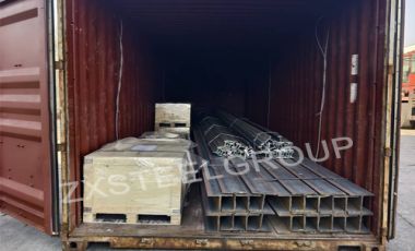ZongXiang export a batch of H beam and steel rail to USA