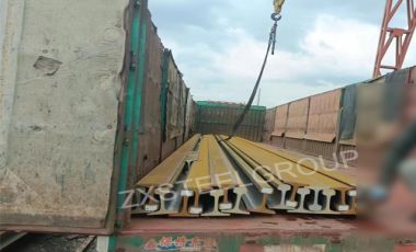 ZongXiang export a batch of 60kg steel rail to India