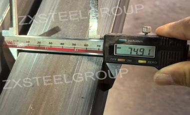 ZongXiang export a batch of 75*40mm steel square bar to India