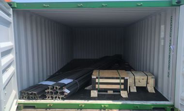 ZongXiang exported a batch of 24kg steel rail to American