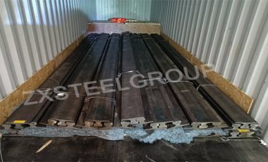 ZongXiang export 30 tons A120 crane rail to Zambia