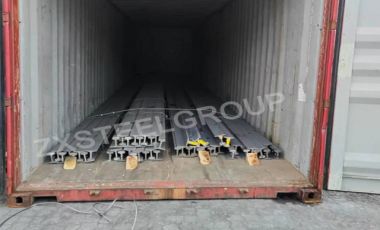 ZongXiang export a batch of p38 steel rail to Uzbekistan