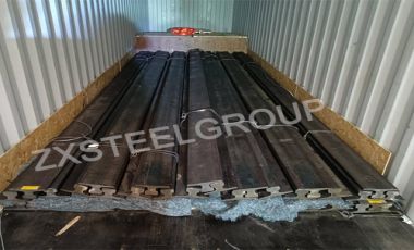 Zongxiang export a batch of a75 crane rail to Turkey