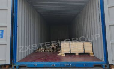 ZongXiang export a batch of 55q material 15kg steel rail to Indonesia