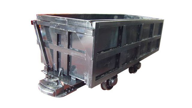 KC Single-side Curved Rail Dumping Mine Car