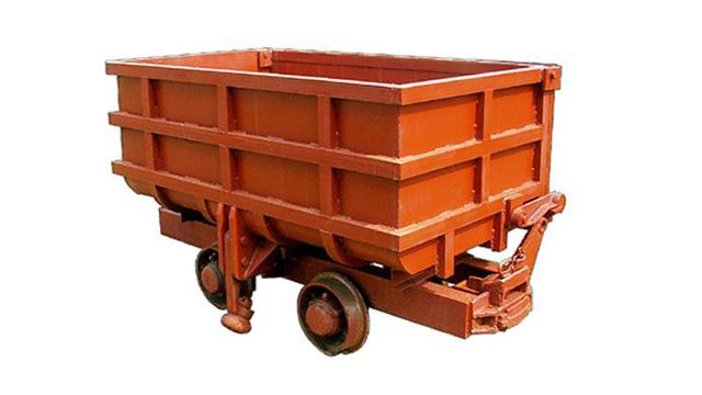 YCC Curved Rail Side Dump Mine Car